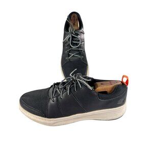 Skechers Relaxed Fit Memory Foam Mens Size 10 M Black Tie Casual Comfort Shoes